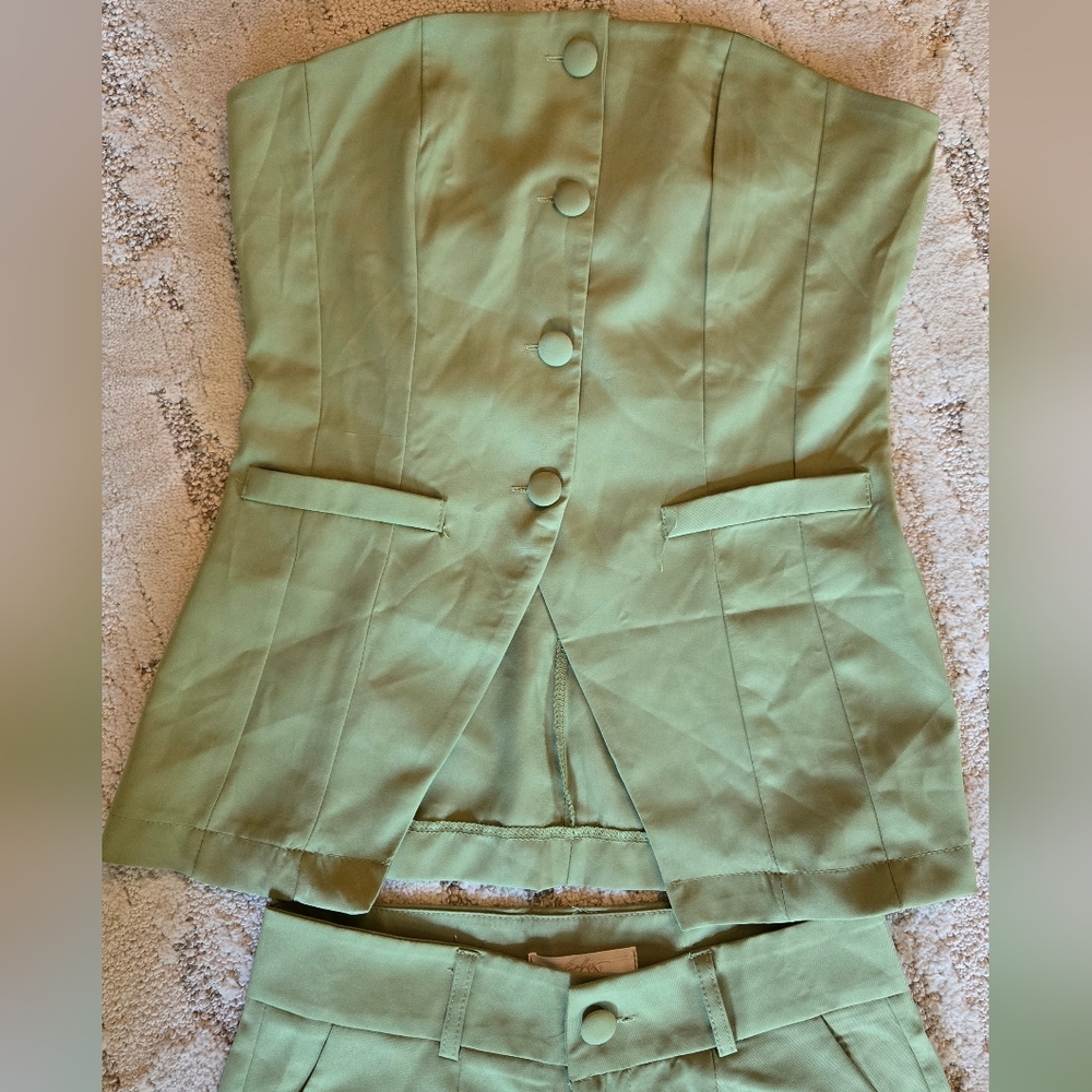 NEW Endless Moon Elegant Green Women's 2 Pc, Sz S - Picture 2 of 5